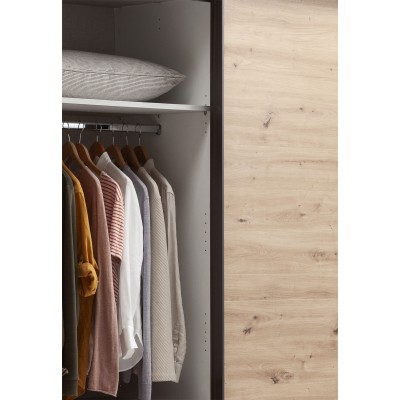  Armadio La Fabrica 2 Ante Scorrevoli Soft Close con Cornice Rovere Artisan/Tadao