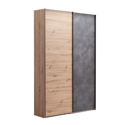  Armadio La Fabrica 2 Ante Scorrevoli Soft Close con Cornice Rovere Artisan/Tadao