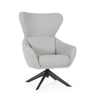Poltrona Girevole Hailey Grigio