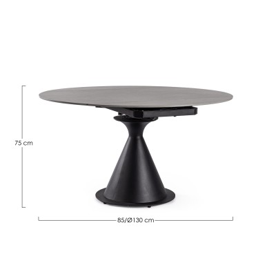 Tavolo All.Jonni 85-135 Nero